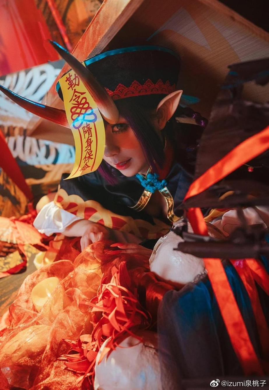 泉桃子万圣节cos作品震撼你的眼球