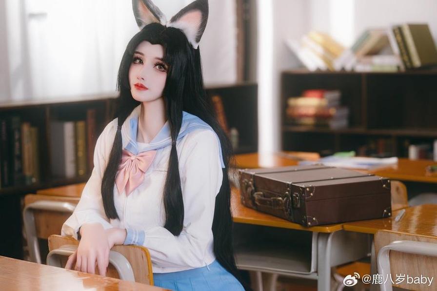 超高清鹿八岁baby汉服图图片，带你体验红楼梦般的唯美幻境
